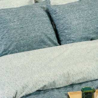 Μαξιλαροθήκες Σετ 2 Τεμαχίων Πανωσέντονου 50x70 Melinen Casual Line Rafaelo Petrol