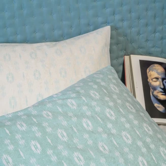 Σετ Μαξιλαροθηκες Πανωσέντονου River Aqua Casual Line (50X70) Melinen