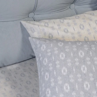 Σετ Μαξιλαροθηκες Πανωσέντονου River Light Grey Casual Line (50X70) Melinen