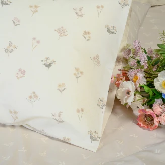 Σετ Μαξιλαροθηκες Πανωσέντονου Spring Beige Ultra Line (50X70) Melinen