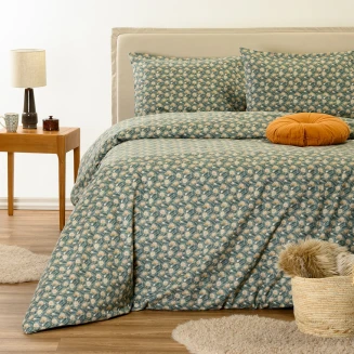 Σεντόνια Σετ Φανελένια Διπλά 205x270 Melinen Winter Line Elsa Aqua