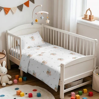 Σεντόνια Σετ Κούνιας 120x170 Melinen Prime LIine Baby Blossom