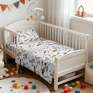 Σεντόνια Σετ Κούνιας 120x170 Melinen Prime LIine Baby Cars