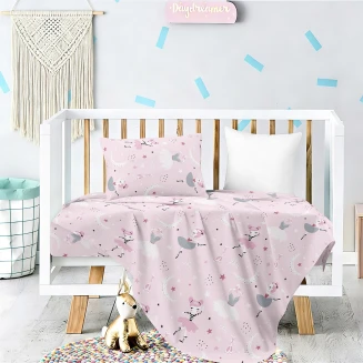 Σετ Σεντονια Κουνιας Με Λάστιχο Ballerina Prime Line Baby (70Χ140+17) Melinen