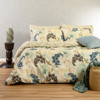 Σεντόνια Σετ King Size Με Λάστιχο 180x200+32 Melinen Ultra Line Alessandro Blue