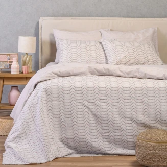 Σετ Σεντονια King Size Με Λάστιχο Paris Grey Ultra Line (180Χ200+32) Melinen