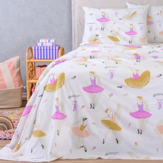 Σετ Σεντονια Μονα Με Λάστιχο Dancer Kids Line (100X200+32) Melinen