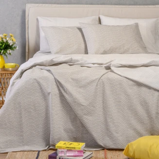 Σετ Σεντονια Μονα Με Λάστιχο Maverick Light Grey Ultra Line (100Χ200+32) Melinen