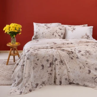 Σεντόνια Σετ Μονά Με Λάστιχο 100x200+32 Melinen Ultra Line Porchia Beige