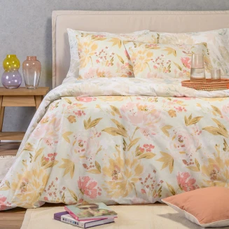 Σετ Σεντονια Υπερδιπλα Με Λάστιχο Anabelle Aqua Casual Line (160Χ200+32) Melinen