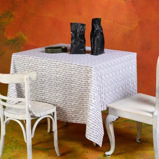 Τραπεζομάντηλο 140x140 Melinen Edmonde White