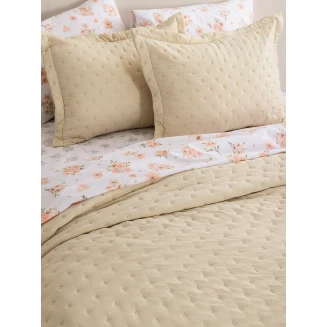 Κουβερλί Ημίδιπλο 160x240 Palamaiki Nico/2 Beige
