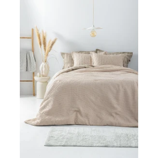 Κουβερλί Υπέρδιπλο 220x240 Palamaiki Alison Beige