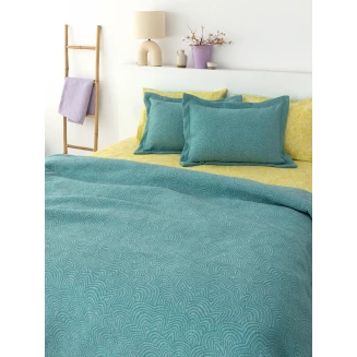 Κουβέρτα Matelasse Υπέρδιπλη 230x260 Palamaiki Adel Petrol