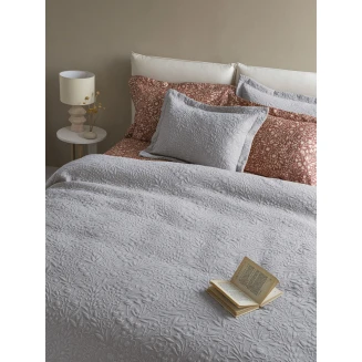 Κουβέρτα Matelasse Υπέρδιπλη 230x260 Palamaiki Alina Grey