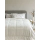 Κουβερτοπάπλωμα Υπέρδιπλο 220x240 MOZZA ECRU