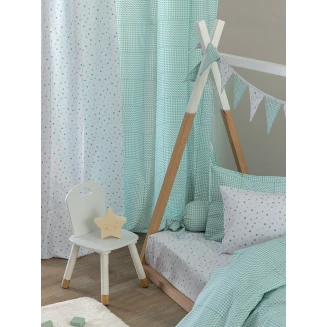 Κουρτίνα Bon Bon 170x270 Palamaiki BB100 Aqua