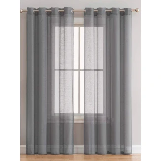 Κουρτίνα Με Τρουκς 140x260 Palamaiki Bele Grey