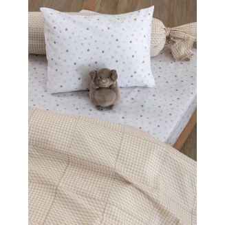 Πάπλωμα Κούνιας 110x150 Palamaiki Bon Bon BB100-BB101 Beige