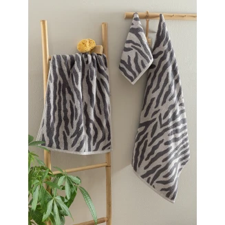 Πετσέτα Προσώπου 50x90 Palamaiki Towels Collection Zeb Grey