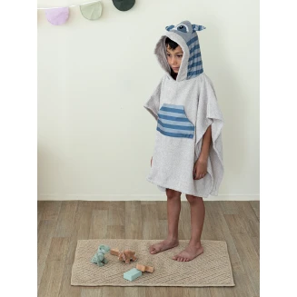 Πόντσο 70x120 Palamaiki Kids Bath Racoon