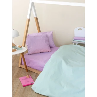 Σεντόνι Μεμονωμένο Κούνιας 70x140+20 Με Λάστιχο Palamaiki Totem Lilac