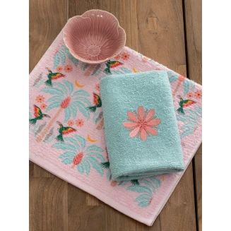Σετ 2 Πετσέτες Κουζίνας 30x50 Palamaiki MH400 Flower