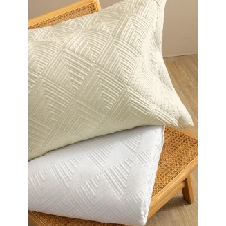 Νυφικό Κουβερλί Σετ Υπέρδιπλο 240x260 3 Τεμαχίων Palamaiki Wed106 Ecru