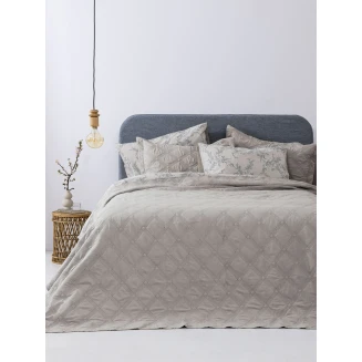 Κουβερλί Σετ Ημίδιπλο 180x240 Palamaiki Ifigeneia Beige