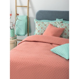 Κουβερλί Σετ Υπέρδιπλο 220x240 Palamaiki Jenn/2 Rose