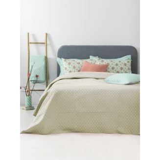 Κουβερλί Σετ Υπέρδιπλο 220x240 Palamaiki Jenn/2 Ivory