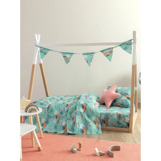 Σεντόνια Σετ Μονά Με Λάστιχο 110x200+30 Palamaiki My Kingdom MK774