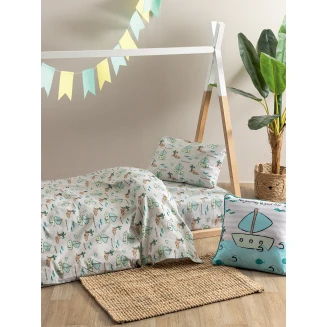 Σεντόνια Σετ Μονά 170x260 Palamaiki My Kingdom MK779