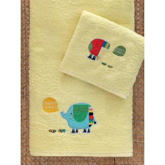 Πετσέτες Σετ Παιδικές 2 Τεμαχίων Palamaiki Kids Bath Jungler