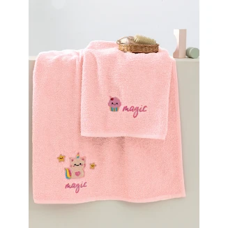 Πετσέτες Σετ Παιδικές 2 Τεμαχίων Palamaiki Kids Bath Unicat