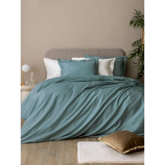 Παπλωματοθήκη Σετ Υπέρδιπλη 230x250 Palamaiki  Posh Sateen Green