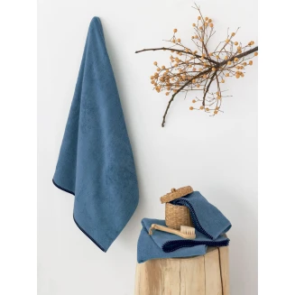 Πετσέτες Σετ 3 Τεμαχίων Palamaiki Towels Collection Brooklyn Blue