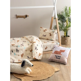 Σεντόνια Σετ Κούνιας Με Λάστιχο 75x140+15 Palamaiki My Kingdom MK783