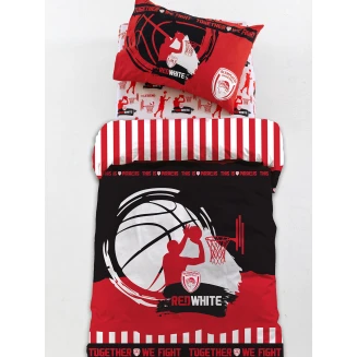 Μαξιλαροθήκες Σετ 2 Τεμαχίων 52x72 Palamaiki Olympiacos B.C. BC9