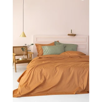 Σεντόνια Σετ Υπέρδιπλα 240x270 Palamaiki Sateen Riga Caramel