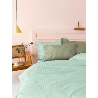 Σεντόνια Σετ Υπέρδιπλα 240x270 Palamaiki Sateen Riga Mint