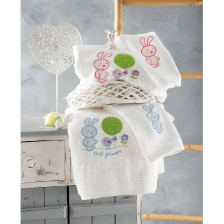 Σετ Πετσέτες 2 Τεμαχίων Rythmos Sweet Summet Ρόζ