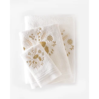 Πετσέτες Σετ 3 Τεμ. Rythmos Sabine Εκρού