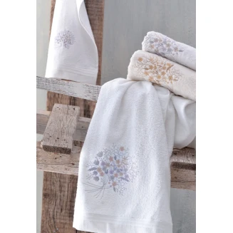 Πετσέτες Σετ 3 Τεμ. Rythmos Amantine Εκρού