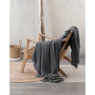 Ριχτάρι Τριθέσιος 180x280 Rythmos Beckett  Γκρι Σκουρο