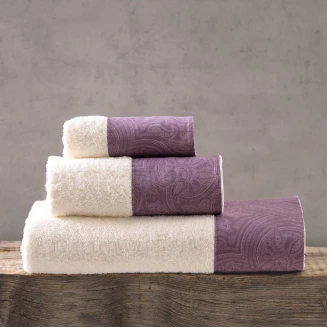 Πετσέτες Σετ 3 Τεμ. Rythmos Charisma Μόβ