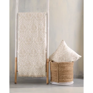 Ριχτάρι Τριθέσιος 180x280 Rythmos Medallion  Εκρου Μπεζ