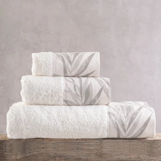 Πετσέτες Σετ 3 Τεμ. Rythmos Sandra Μπέζ