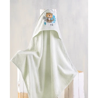 Κάπα Βρεφική 75x75 Rythmos Liono Βεραμάν-Γκρί