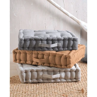 Μαξιλάρι Δαπέδου 50x50x10 Rythmos Kathy Φυσικο